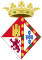 Coat of Arms of Joan of Portugal As queen dowager