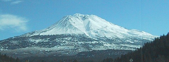 Shastina with Mt. Shasta behind