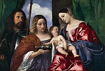 Madonna and Child with Sts Dorothy and George 1516-1520