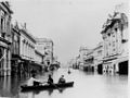 Queen Street in Brisbane after the 1893 Brisbane floods.