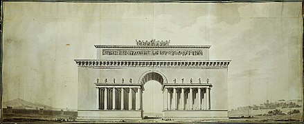 Étienne-Louis Boullée - elevation of the Arc de Triomphe.jpg