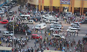 Liesse populaire dans les rues de Kinshasa hier soir à la suite de la qualification de l’équipe nationale de la RD Congo.jpg