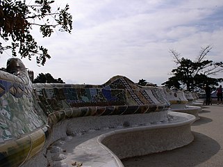 Serpentine bench Banco ondulante