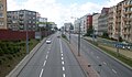 Slaska Street, Gdynia from viaduct