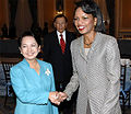 with Condoleezza Rice