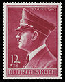 Stamp of Germany to the 53th birthday of Adolf Hitler in 1942