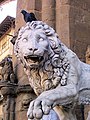 Left lion, by Flamino Vacca (1594-98)