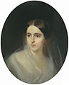 Natalia Nikolaevna Pushkina-Lanskaya (née Goncharova), his wife, painting by Ivan Makarov (1849).