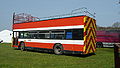 Southern Vectis 023 Vlad the Impaler (A174 VFM), a Leyland Olympian. The bus came from Southern Vectis' sister company, Wilts & Dorset, and has been converted into Southern Vectis' new tree lopper, hence its name of "Vlad the Impaler". It was new to Crosville in Wales.}}