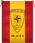 Bandera de percha de la GBAD Task Force Estonia (2ª rotación)