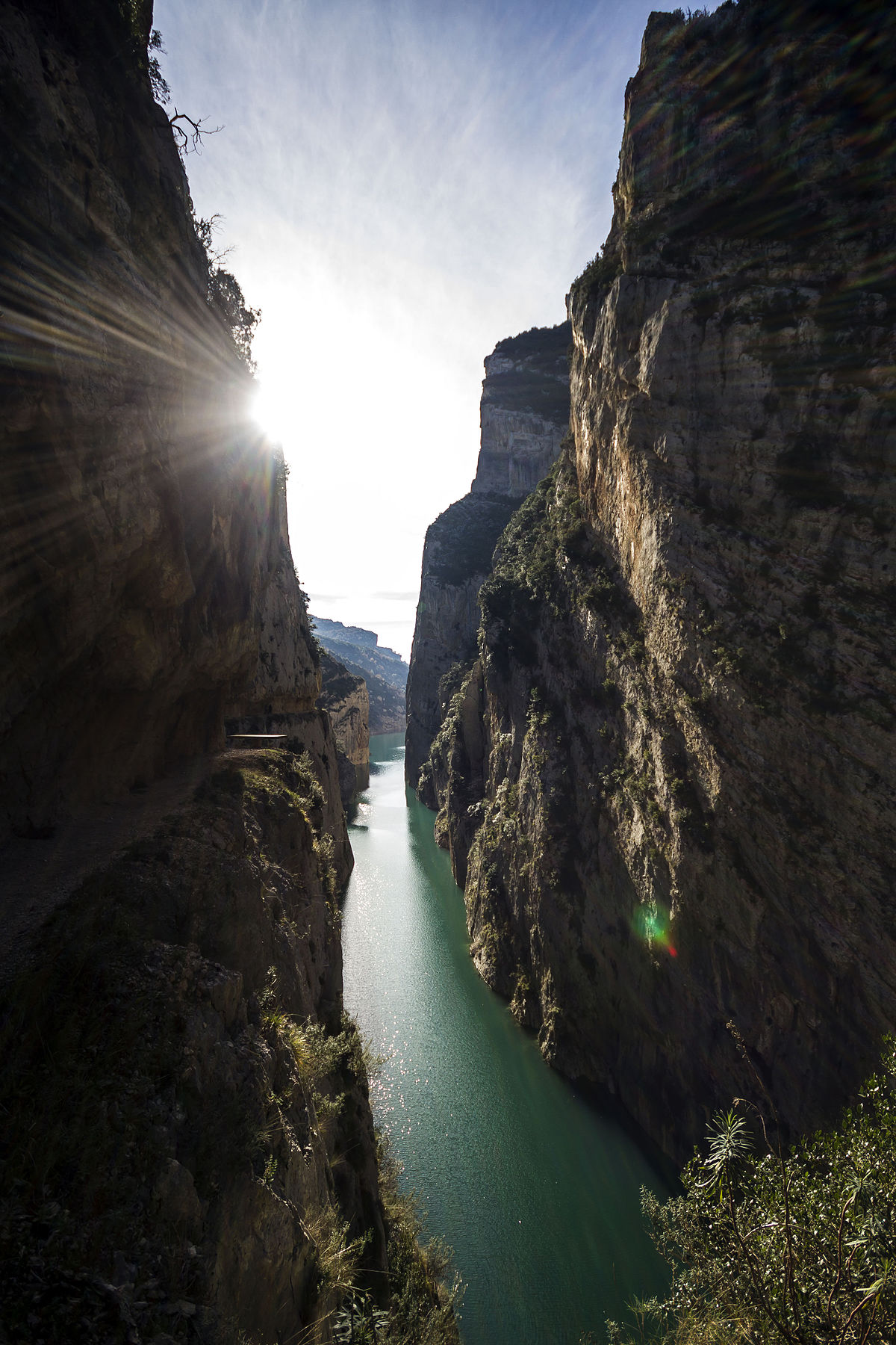 River Noguera Ribagorçana in the canyon of Mont-rebei, by Jordi Montilla