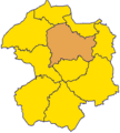 Lage der Stadt Paderborn im Kreis Paderborn