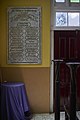 Memorial plaque inside of St. John's Cathedral, Belize City