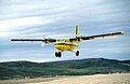 Taking off from a gravel airstrip at Wager Bay (Ukkusiksalik National Park, Nunavut, Canada)