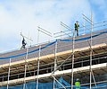 osmwiki:File:Scaffolders above the roof of the Victoria Dock development - geograph.org.uk - 374663.jpg