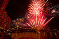 Brisbane Riverfire 2012 Festival fireworks on Story Bridge