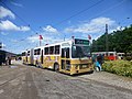 Articulated bus at Sporvejsmuseet Skjoldenæsholm.