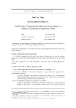 Thumbnail for File:The Misuse of Drugs and the Misuse of Drugs (Supply to Addicts) (Amendment) Regulations 2005 (UKSI 2005-2864 qp).pdf