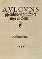 Calvins Psautier Huguenot (ed. 1539) - Title page