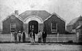 Wagga Wagga Advertiser Office in 1871, tears and spots cleaned up