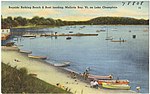 Thumbnail for File:Bayside bathing beach &amp; boat landing, Malletts Bay, Vt. on Lake Champlain (2381905264).jpg