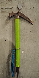 Ice ax used by Reinhold Messner during his Nanga Parbat solo 1978