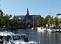 River Spaarne with Bavokerk