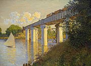 Claude Monet, Railroad Bridge, Argenteuil, 1874