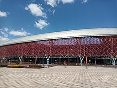 Partial view of the exterior of Shanxi Sports Centre Stadium.jpg