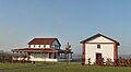 Reconstructed Lenus Mars temple at Pommern an der Mosel.