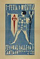 Cartaz 1.ª feria de muestras regional gallega de Santiago (1933)