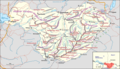 Map with subgroups of Allgäu Alps