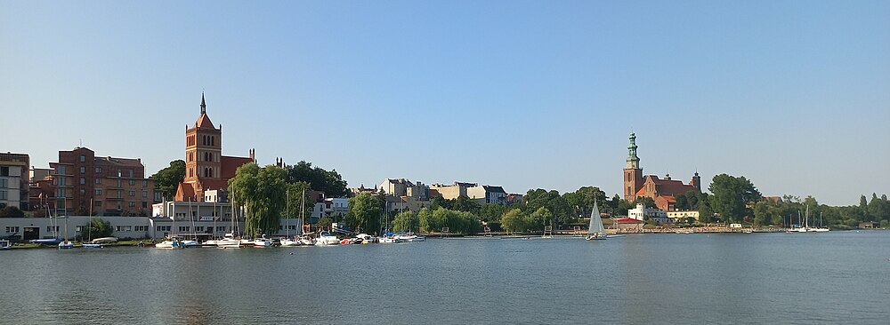 Panorama of Chełmża from Chełmżyńskie Lake