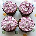 Parma Violets cupcakes