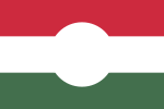 Flag used during the Hungarian Revolution of 1956