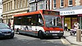 English: Wilts & Dorset 2639 (T639 AJT), an Optare Solo, in Blue Boar Row, Salisbury, Wiltshire, on route 60A.