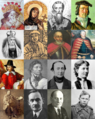 Collage of images representing the Belarusians