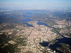 An aerial photograph of Potsdam