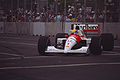 Senna at the 1991 United States GP