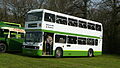 Emsworth & District 686 (RDL 686X), a Leyland Olympian. It was new to Southern Vectis, hence its attendance at the event. At the time, the bus had been recently sold to Emsworth & District by Redbridge Transport, a council owned bus company in London, who were well known to bus enthusiasts in owning several of these now elderly ex-Southern Vectis buses.}}