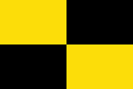 Flag quarterly yellow black 3x2.svg