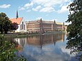 Eine der bekanntesten Ansichten von Grimma: Die Klosterkirche Grimma und das benachbarte Gymnasium St. Augustin