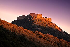 Le Château de Termes en Aude Pays Cathare au couchant 4.jpg