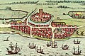 Print of Helsingborg 1589 by Frans Hogenberg