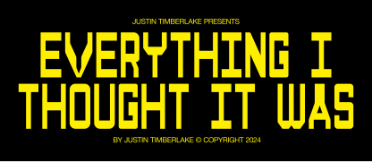 Justin Timberlake - Everything I Thought It Was.svg