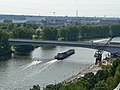 Leunabrücke in Frankfurt-Höchst mit dem Industriepark