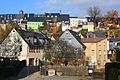 Vorstadtbrücke, Vorstadt, Rückansicht der Oberen Schloßstraße, Turm des Ratskellers