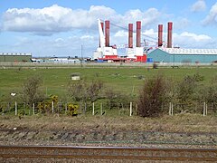 Wind Turbine Installation Vessel at Cargo Fleet Wharf - geograph.org.uk - 5320229.jpg