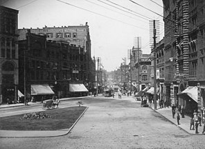 Pioneer Place (now Pioneer Square) circa 1892.