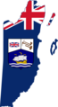 Flag map of British Honduras (1919 - 1981)
